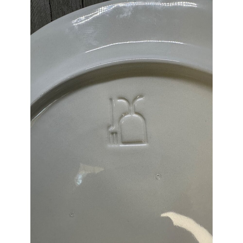 Vtg Stefani Farmhouse Animals Pig Rooster Cow 12.5" Dinner Plate Charger Set 2 - Picture 5 of 10